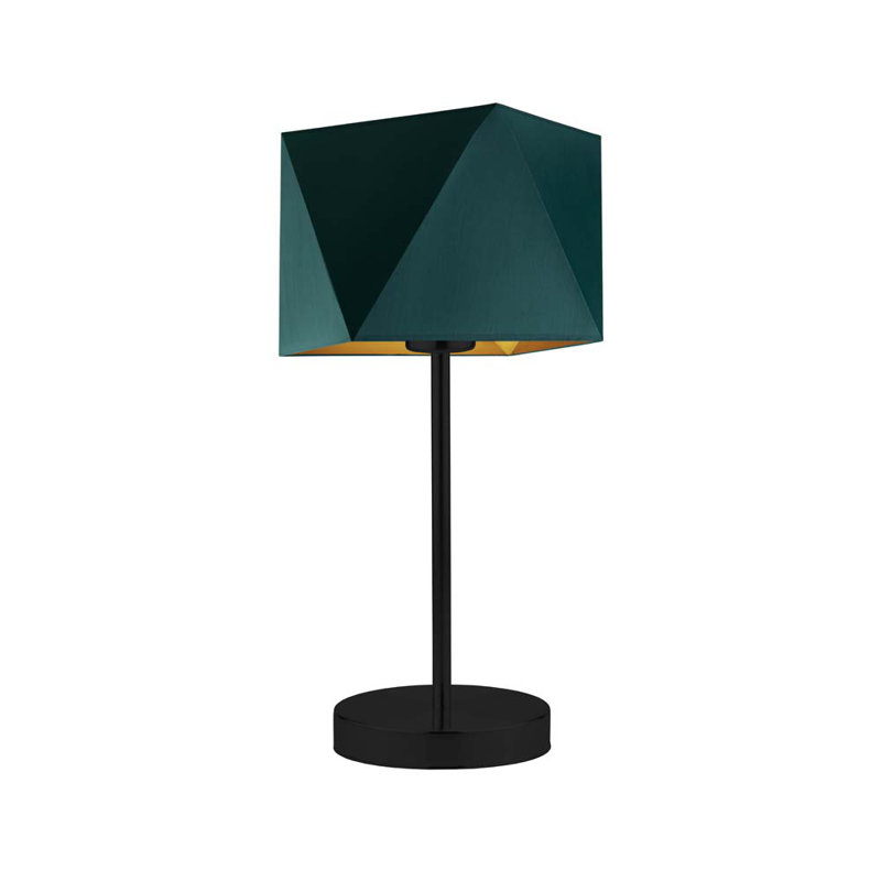 Candra Desk Lamp, Emerald, Black