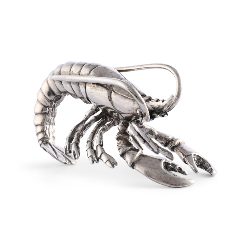 Sea and Shore Pewter Prawn Napkin Ring