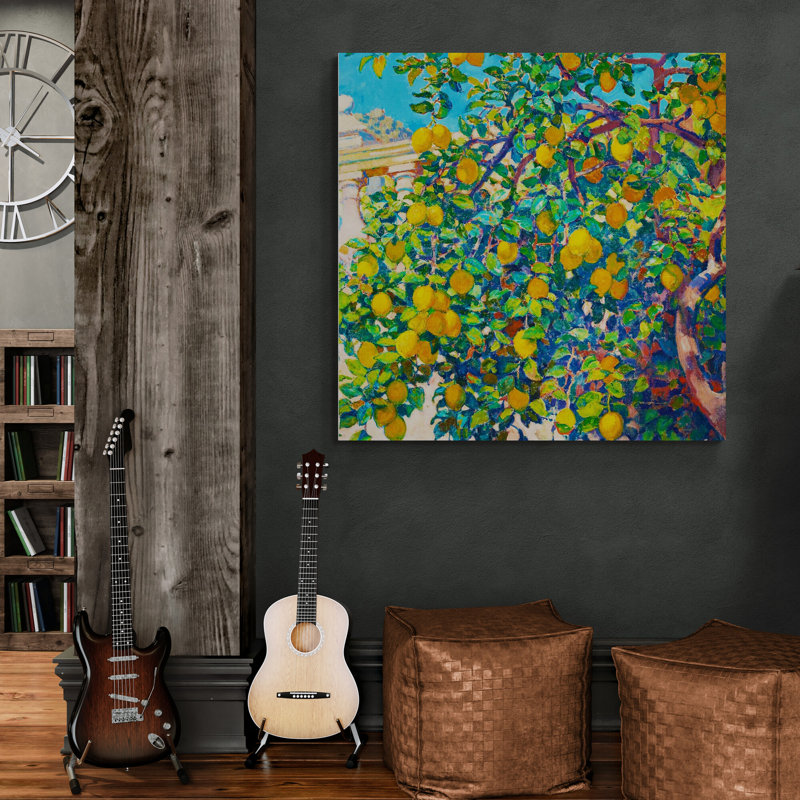 Lemon Tree by Theo Van Rysselberghe - Wrapped Canvas Art Prints, 30cm H x 30cm W