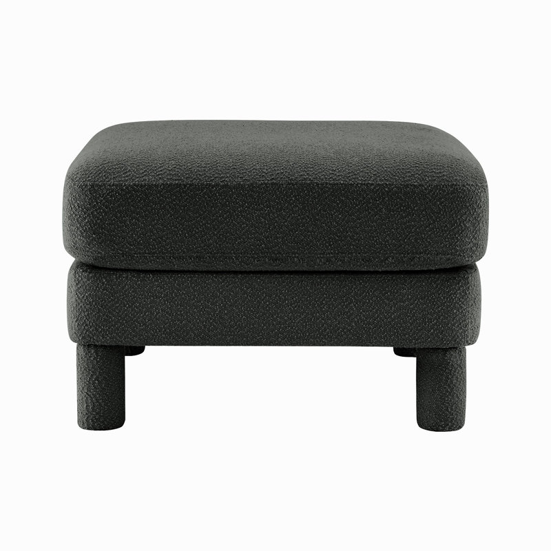 Lucas Ottoman Polyester-Dark Grey, Polyester, Dark Gray