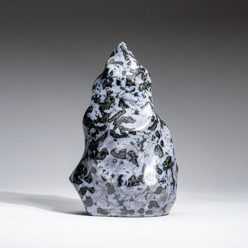 Genuine Polished Indigo Gabbro Flame Freeform (2.2 Lbs)