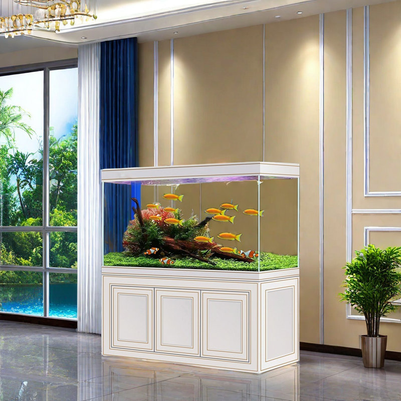 138 Gallon White Rectangular Aquarium Tank