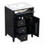 Meuble-lavabo avec lavabo, 3 tiroirs, 1 armoire et tablette réglable-1153421559