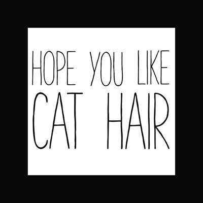 Like Like Cat Hair - Impression sur toile tendue