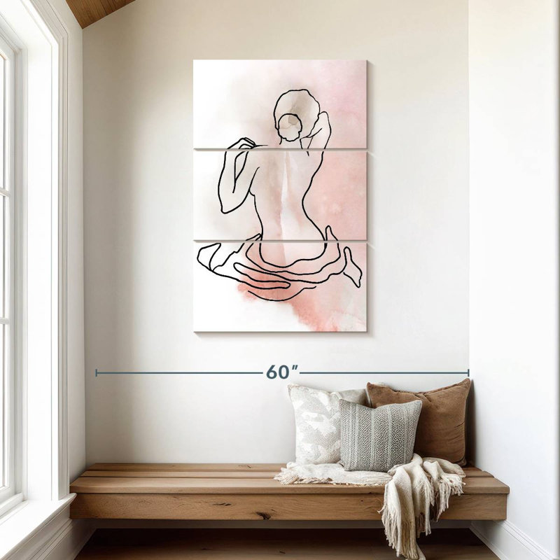 Esquisse de silhouette de Leisha II, H 45 po x l 28 po