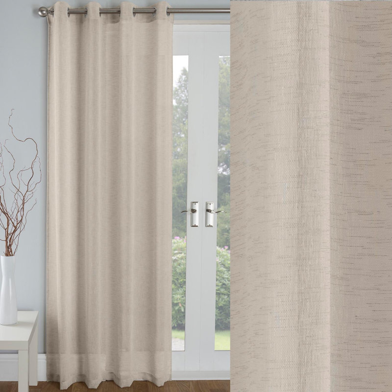 Brundage Sheer Curtain, 138 W x 137 D cm, Natural