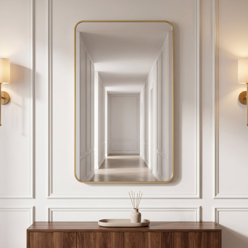 Miroir de salle de bain, 30''×48'', Doré