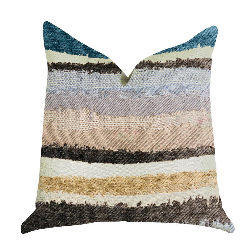 Coussin de luxe sable Stone River, 12 po x 25 po, Coussin lombaire