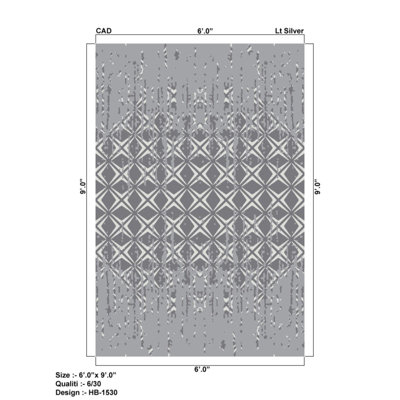Transitional Hand-Knotted Wool Grey/Silver Area Rug