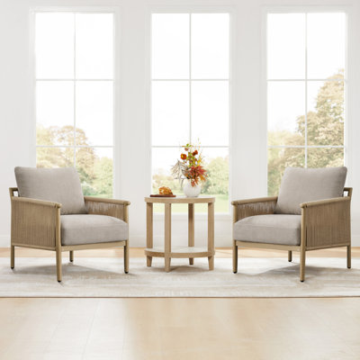 Boho-inspired Upholstered Accent Chair