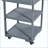 Kitchen Island Solid Wood Kitchen Cart With Stainless Table Top, Garden Potting Bench With Raised Shelf And Drawers, Grill Prep Table For BBQ, Party-514131794