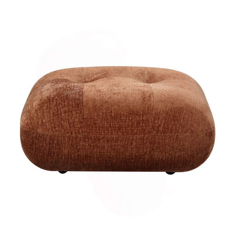 Repose-pieds beige en tissu Sandwich Mesh