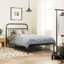 Vidaxl Bed Frame with Metal Headboard-101310387-101310396