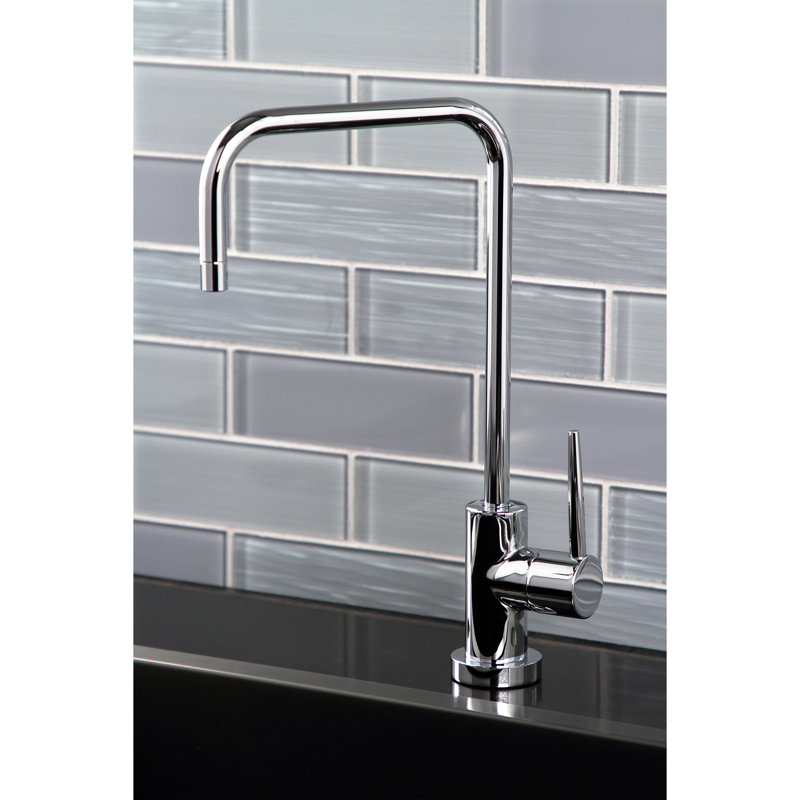 Kingston Brass New York Single-Handle 1-Hole Deck Mount Water Filtration Faucet, Polished Chrome
