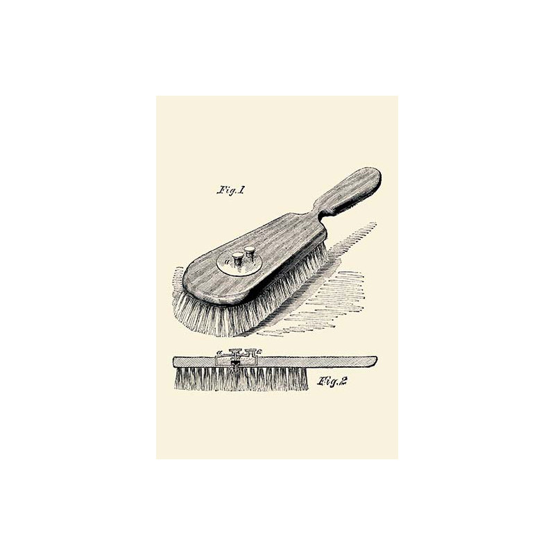 " Lotion Dispensing Hair Brush "