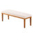 Entryway Upholstered Bench 52.8'' With Solid Wooden Legs, Beige Velvet Shoe Bench Easy To Assemble-403227023