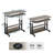 35'' Rolling Side Table with Wireless Charging & USB Ports-46703623