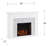 Hilmar White Electric Fireplace with 4700 BTU-1223146957