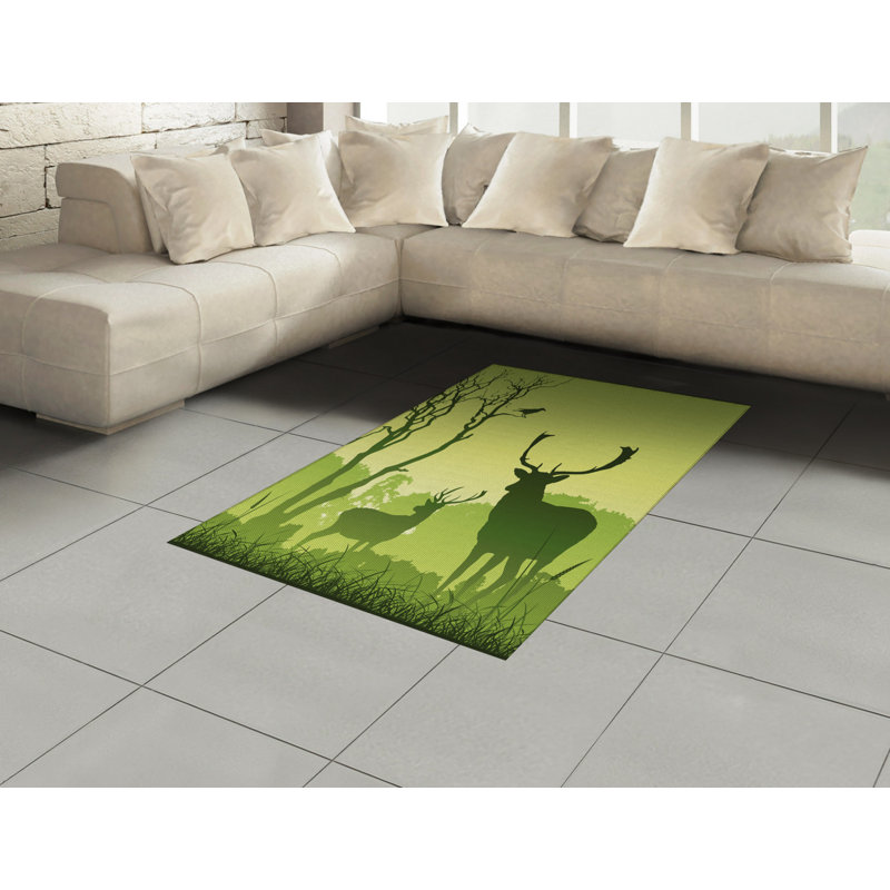 Zoie Animal Print Hand Woven Area Rug, Rectangle 120 x 180cm