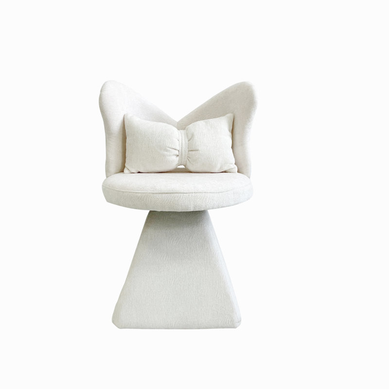 Chaise de coiffeuse avec dossier papillon, chaises d'appoint pivotantes, tabouret de maquillage pour coiffeuse de chambre à coucher