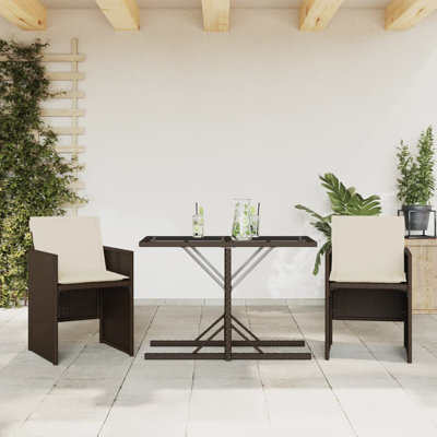 2-Sitzer Bartisch-Set Nomia mit Polster