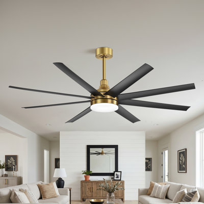 Jamii-Leigh Modern Ceiling Fan with LED Light and Remote