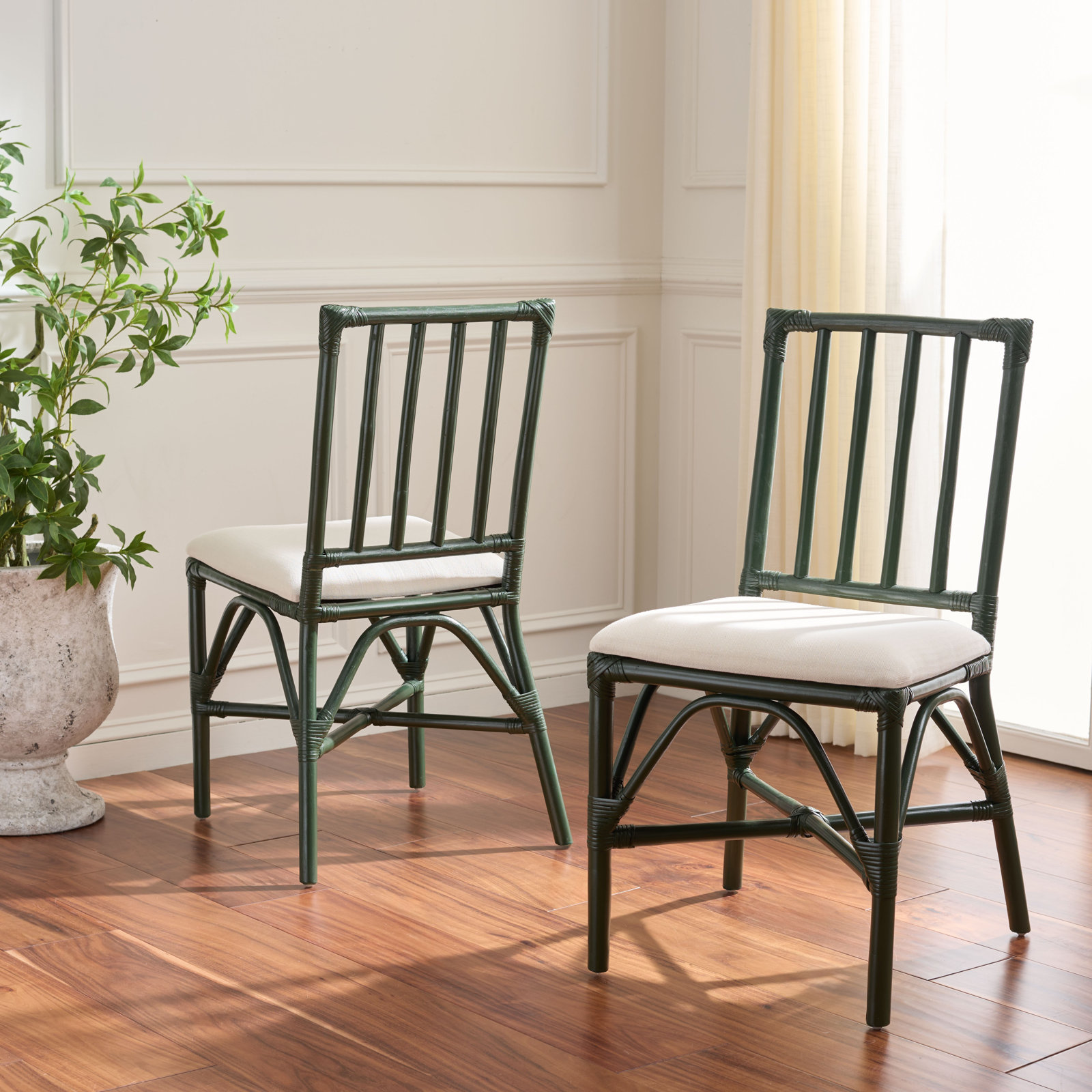 Mylinda Accent Chair with Cushion, Forest Green