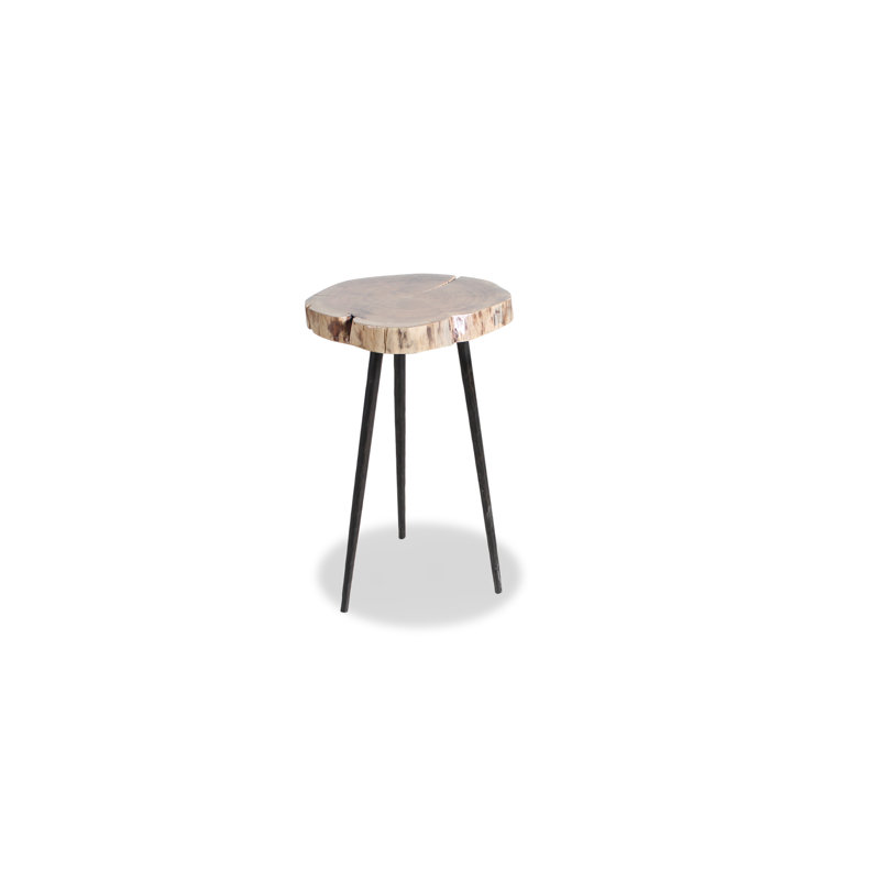 Cheire Solid Wood Top End Table