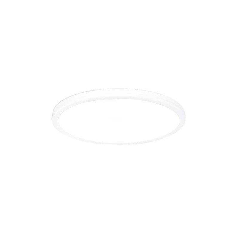 Casia 1 - Light LED Flush Mount, Matte Black with Matte White, White Washed Oak, 2700 K