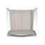 Tabourets 29,50 "avec structure en aluminium antirouille argenté, ensemble de 2