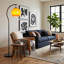 Lampe sur pied en verre Sunset