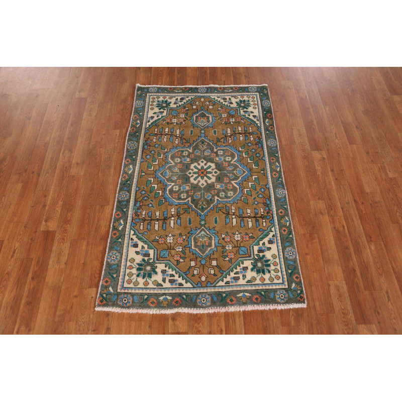 Tapis traditionnel rétro en laine 3 x 5