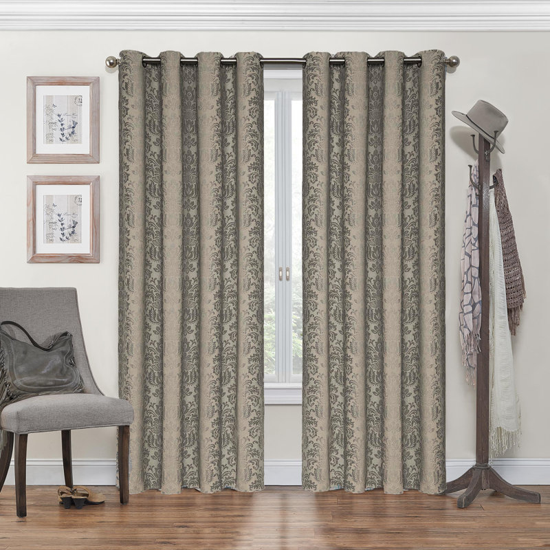 Curtain Single Panel, 52" W x 63" L, Linen