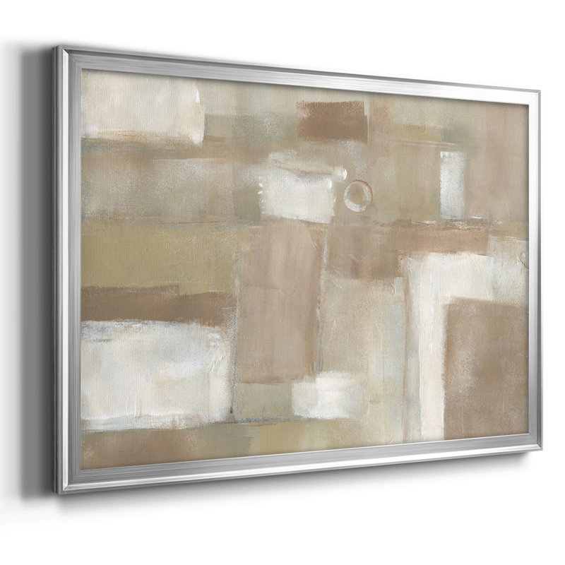 «Neutral Expression II», toile tendue avec châssis, Argent, H 30 po x l 44 po x P 1,5 po