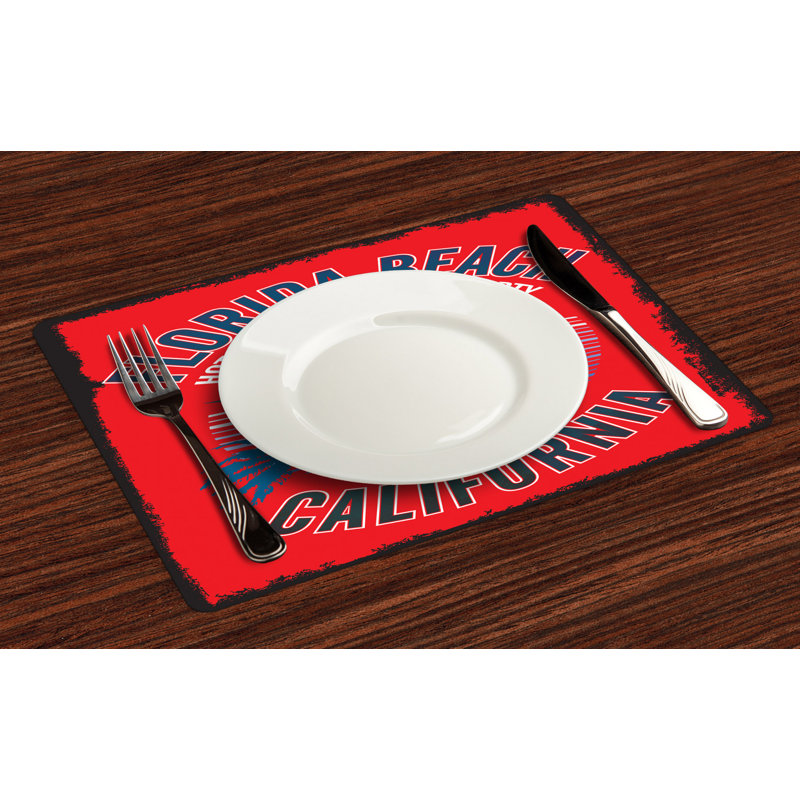 Polyester Cities & Maps Rectangle Placemat