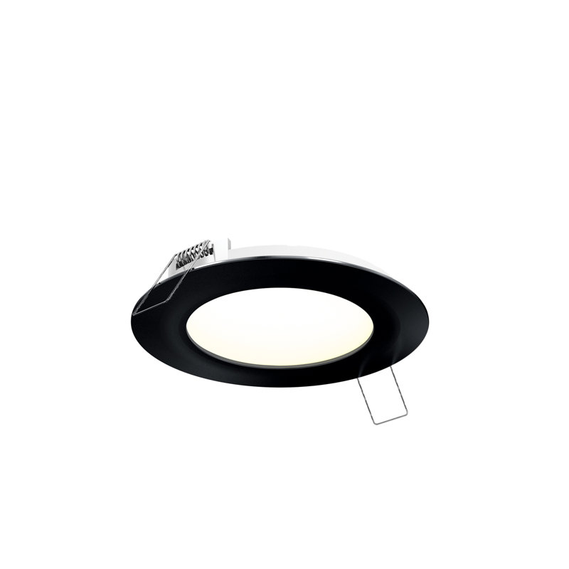 6'' Matte Black LED Open Recessed Trim