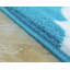 Bleu abstrait/Tapis décoratif blanc-705909982