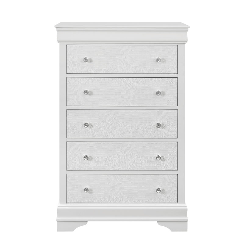 Commode blanche en métal