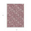 Tapis intérieur lavable floral rosé 10 pi x 14 pi rose et mauve