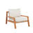 Charlotte Teak Patio Lounge Seating Set (3-Piece)