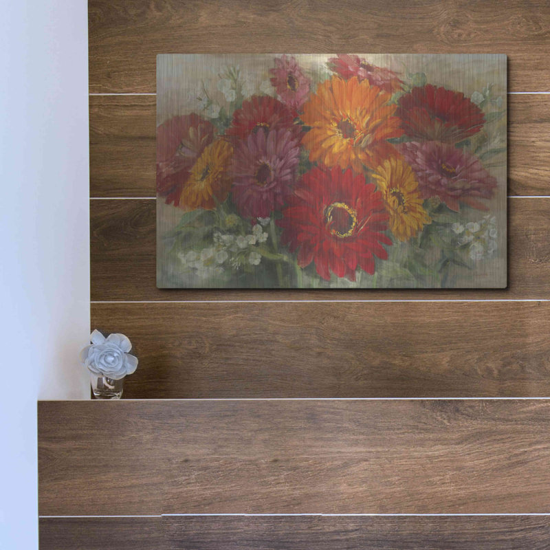 «Summer Gerbera Bouquet» par Carol Rowan, H 12 po x l 16 po