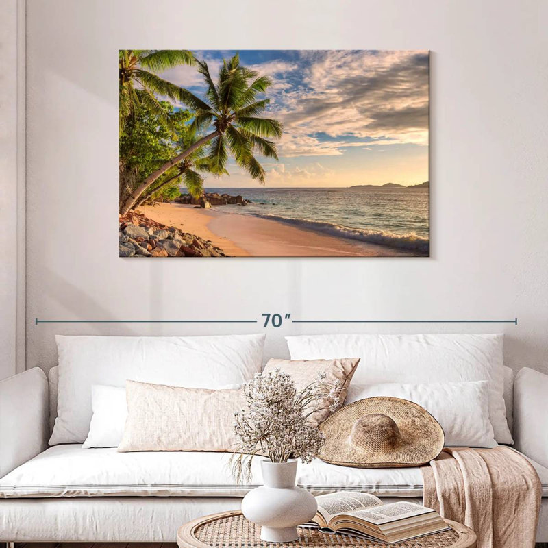 Gillard Golden Sunset Palms, H 30 po x l 45 po