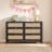 Pomodoro 51" W Rattan 6-Drawer Dresser With Golden Handles — Coastal Boho Bedroom Storage Chest-313586604