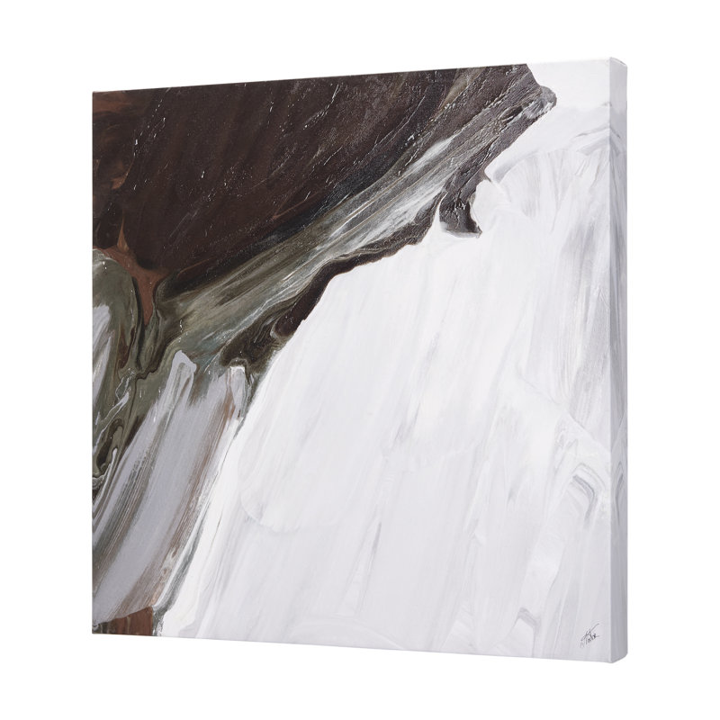 Harmonic V a Hand Embelished Textured Canvas, 30" H x 30" W x 1.5" D