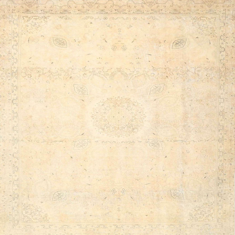 Tapis beige, Carré 8 pi