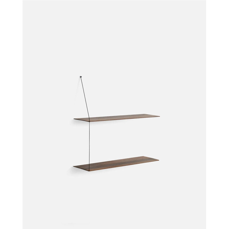 Stedge Shelf (80 Cm), Smoked Oak
