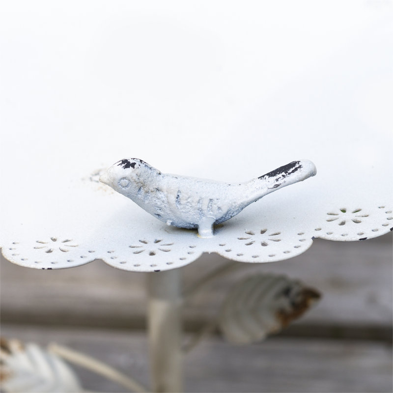 Lemen Metal Single Tier Birdbath