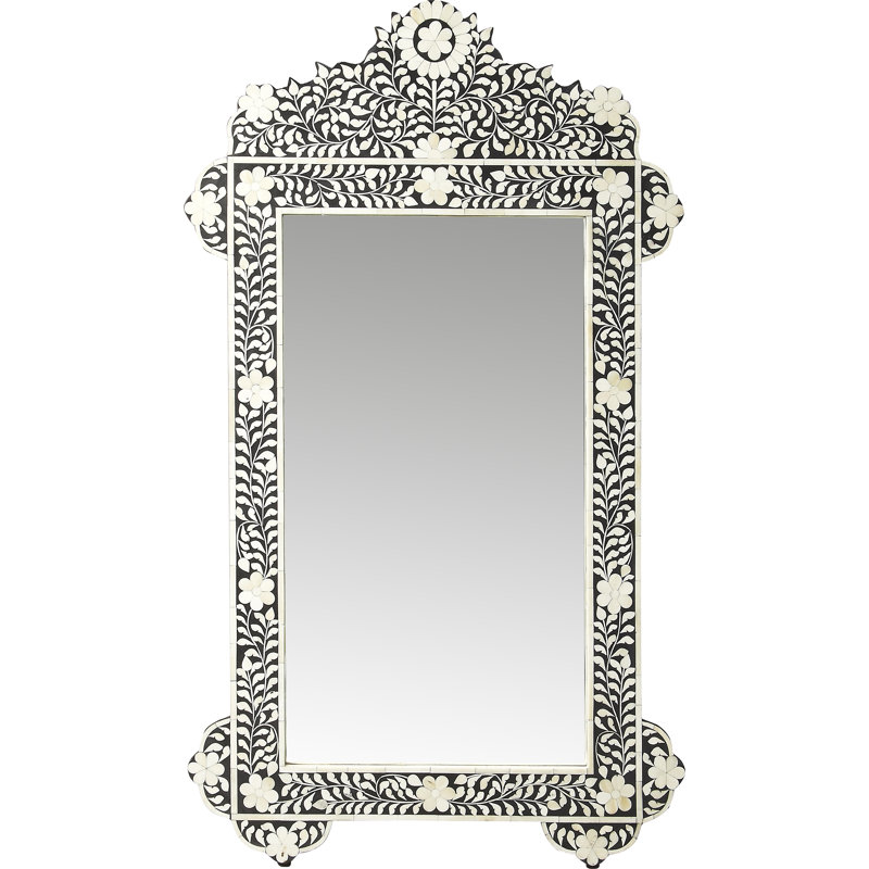 Vivienne Crown Bone Inlay Wall Mirrored