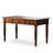 Vintage Solid Wood Desk with 3 Drawers and Turned Legs-439079899