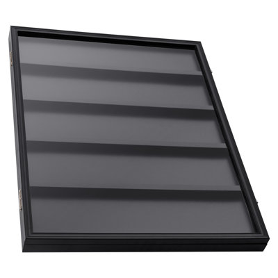 35 Graded Sports Card Display Case, 24.3X30.5X2.1 In, Baseball Card Display Frame With 98% UV Protection Clear View PC Glass, Lockable Wall Cabinet For Football Basketball Hockey Trading Card